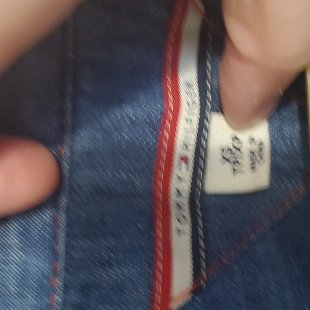 Tommy Hilfiger Jean button up long sleeve Blouse - Picture 2 of 8